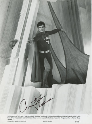 Reeve, Christopher. (1952-2004) "Superman" – Signed Promotional Photograph