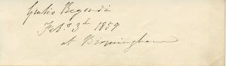 Regondi, Giulio. (1823–1872) Autograph Signature