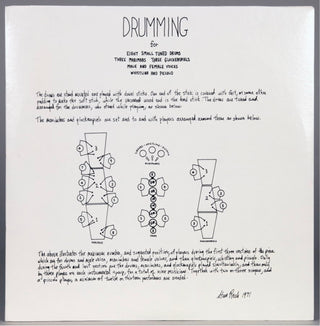 Reich, Steve. (b. 1936) Drumming - SIGNED Leporello Score and LP Record