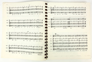 Reich, Steve. (b. 1936) "Tehillim" - Pre-Publication Annotated Score Signed to NY PHIL Assistant Conductor