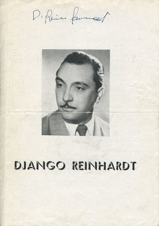 Reinhardt, Django. (1910 - 1953)  Signed Photograph