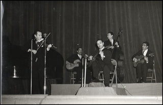 Reinhardt, Django. (1910 - 1953) &amp; Grappelli, Stephane. (1908-1997) Original Performance Photograph