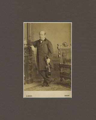 Remenyi, Edouard. (1828–1898) Original Cabinet Photograph