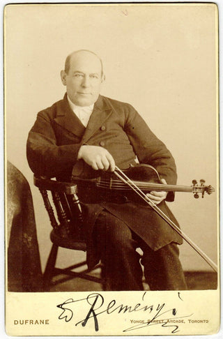 [Violinists & Cellists] Remenyi, Edouard. (1828-1898) Signed Cabinet Photograph