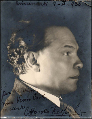 Respighi, Ottorino. (1879-1936) Signed Photograph