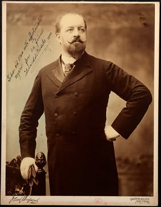 De Reszke, Edouard. (1852-1917) Jumbo Signed Cabinet Photograph