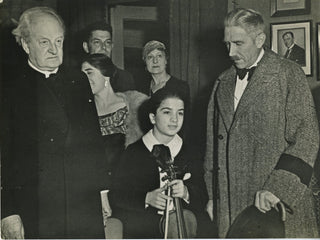 [Violinists & Cellists] [Ricci, Ruggiero. (1918–2012)] Eisenstaedt, Alfred. (1898–1995) Original Eisenstaedt Photograph of the child Ricci