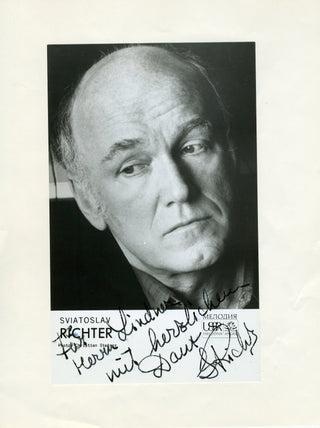 Richter, Sviatoslav. (1915–1997)  Signed Photograph