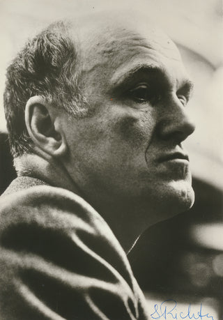 Richter, Sviatoslav. (1915–1997) Signed Photograph