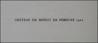 Rilke, Rainer Maria. (1875 - 1926) Sonette an Orpheus