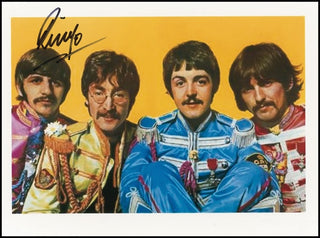 [Beatles] Starr, Ringo. (b. 1940) Signed Sgt. Pepper Photograph