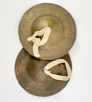 [Beatles] Starr, Ringo. (b. 1940)  Bronze Finger Cymbals - FROM THE COLLECTION OF RINGO STARR