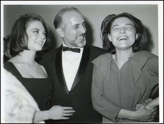 Bancroft, Anne. (1931 - 2005) & Robbins, Jerome. (1918-1998) & Wood, Natalie.  (1938-1981)  Original 1963 Photograph