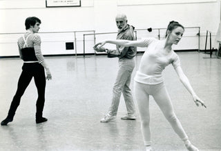 Robbins, Jerome. (1918–1998) [Swope, Martha. (1928–2017)] Choreographing "Goldberg Variations" - Original Photograph