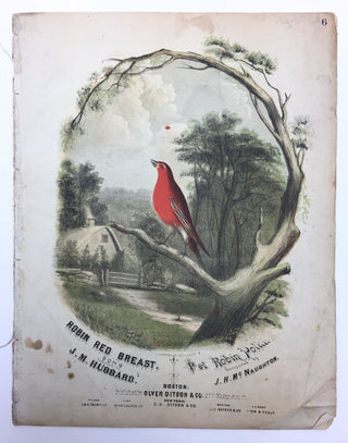 [Robin] Hubbard, J. M. "Robin Red Breast" - Sheet Music