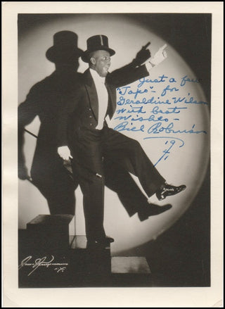 Robinson, Bill "Bojangles." (1878-1949) Signed Photograph