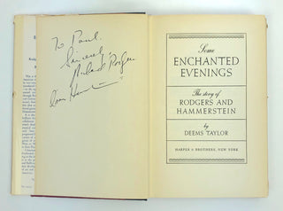 Rodgers, Richard. (1902-1979) & Hammerstein, Oscar. (1895-1960) [Taylor, Deems.] Some Enchanted Evening - SIGNED