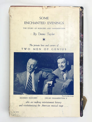 Rodgers, Richard. (1902-1979) & Hammerstein, Oscar. (1895-1960) [Taylor, Deems.] Some Enchanted Evening - SIGNED