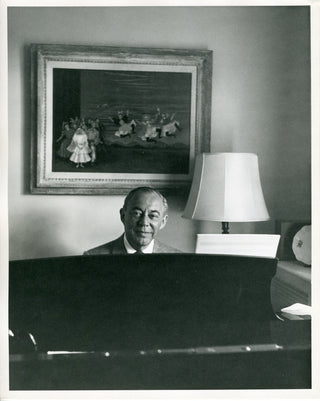 [Rodgers, Richard. (1902-1979)] Greene, Milton H. (1922-1985) Original Photograph at the Piano