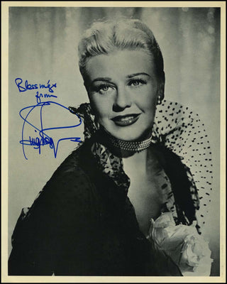 Rogers, Ginger. (1911–1995) Signed Photograph