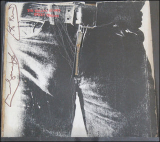 [Rolling Stones] Warhol, Andy. (1928–1987) Signed Rolling Stones Sticky Fingers Album Cover