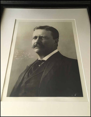 [Historical Americana] Roosevelt, Theodore. (1858 - 1919) Huge Signed Photograph as President