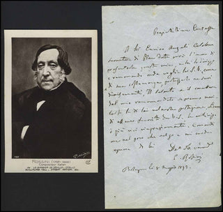 Rossini, Gioacchino. (1792-1868) Autograph Letter