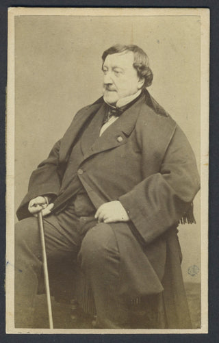 Rossini, Gioacchino. (1792–1868) Original CDV Photograph