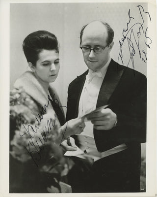 Rostropovich, Mstislav. (1927–2007) & Vishnevskaya, Galina. (1926–2012) Signed Photograph