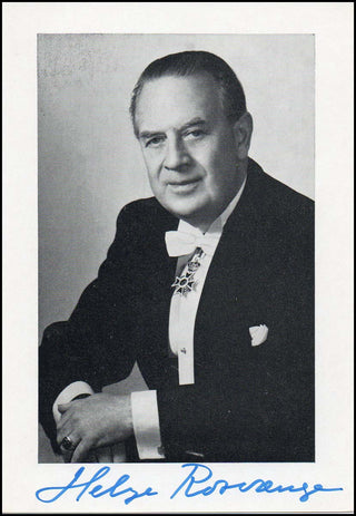 Rosvaenge, Helge. (1897-1972) Signed Photograph