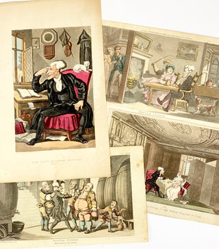 [Rowlandson, Thomas. (1756–1827) & Combe, William. (1742–1823)] Four Prints from "The Tours of Dr. Syntax"