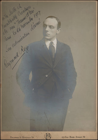 Roze, Raymond. (1875 - 1920) Signed Photograph, Inscribed to Marthe Chenal