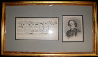 Rubinstein, Anton. (1829–1894) Autograph Musical Quotation Signed