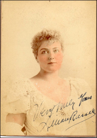 Russell, Lillian. (1861 - 1921) Signed Photograph