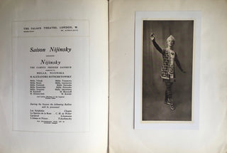 Nijinsky, Waslaw. (1889-1950) Original 1914 "Saison Nijinsky" Program