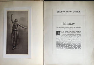 Nijinsky, Waslaw. (1889-1950) Original 1914 "Saison Nijinsky" Program