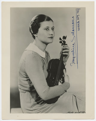 Salomons, Jacqueline. (b. 1925) Signed Photograph