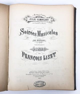 [Schumann, Robert. (1810–1856) & Liszt, Franz. (1811–1886)] Sammelband of 19th-Century Piano Music