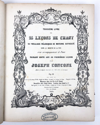 Garcia, Manuel. (1805–1906) & Vaccai, Nicola. (1790–1848) Sammelband of 19th-Century Vocal Treatises