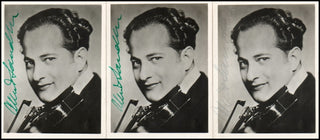 Sandler, Albert. (1906-1948) Three Signed Photographs!