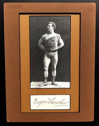 Sandow, Eugen. (1867–1925) Autograph Signature with Photograph