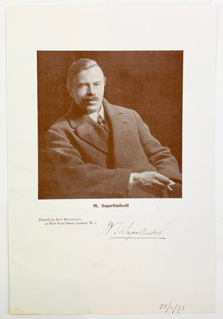 Sapellnikoff, Wassily. (1867–1941) Signed Photograph