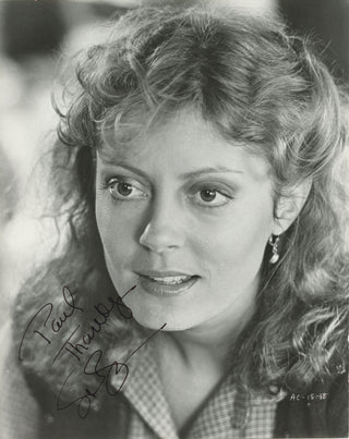 Sarandon, Susan. (b. 1946) Signed Photograph