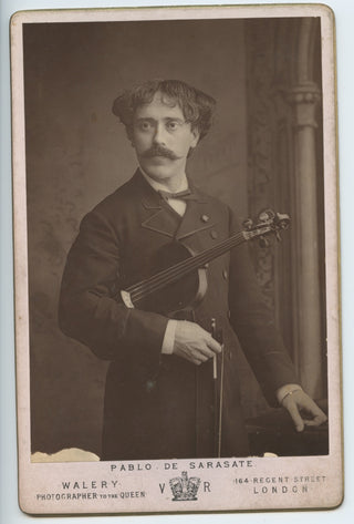 Sarasate, Pablo de. (1844–1908) Signed Photograph