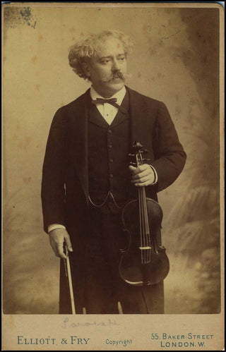 Sarasate, Pablo de. (1844–1908) Original Cabinet Photograph