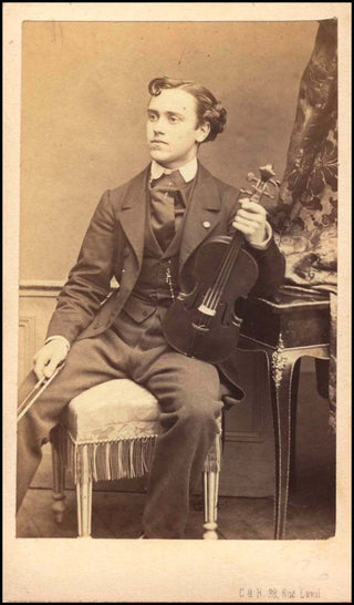 Sarasate, Pablo de. (1844–1908) Early CDV Photograph