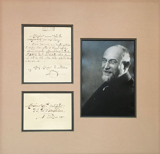 Satie, Erik. (1866–1925) [Dandelot, Georges. (1895–1975)] Autograph Letter providing a Musical/Biographical Summary of his Life