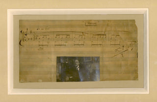 Satie, Erik. (1866-1925) "PARADE" - Autograph Musical Quotation