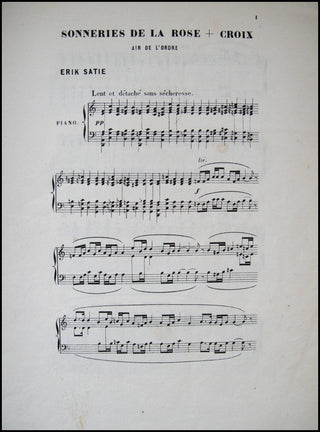 Satie, Erik. (1866-1925) Sonneries de la Rose + Croix