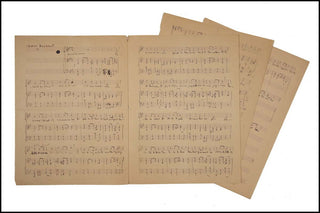 Sauguet, Henri. (1901 - 1989) "Bêtes et méchants" - Autograph Manuscript